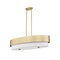 Z-Lite Counterpoint Linear Chandelier, 5-Light, 16 In.W x 42 In.L x 10.5 In.H, Modern Gold/White 495-42L-MGLD - alternate 7